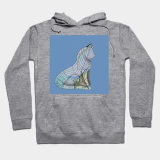 Leafy pretty kitty watercolor painting Hoodie